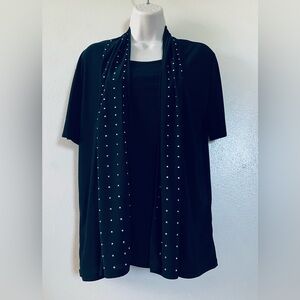 Standard Black Short Sleeve Top